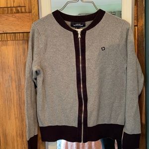 Grey and navy blue chase sweater. Size women’s small. Near perfect condition!